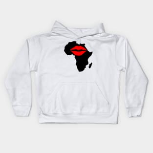 Kiss for Africa Motherland Black Heritage Pride Gift Kids Hoodie